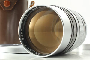 [NEUWERTIG] SEHR SELTENES "SPÄTES MODELL" Canon 85mm f1.5 II Objektiv LTM L39 Leica Schraube mit Etui - Bild 1 von 9