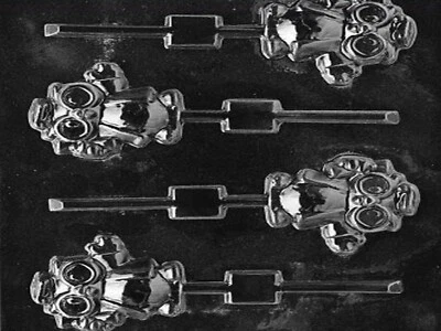 CybrTrayd - GRADUATION OWL Lolly Chocolate Candy Soap Mold w/ Instructions M080 - Image 1 of 4