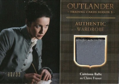 Outlander Season 3, Caitriona Balfe (Claire Fraser) Wardrobe Relic Card M25 - Image 1 of 2