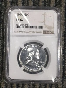 1960 50c Silver Proof Franklin Half Dollar NGC PF 67 - Picture 1 of 2