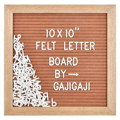 Felt Letter Board with 294 Letters, Numbers, Symbols - 10x10 inch Changeable ... - Image 1 of 4
