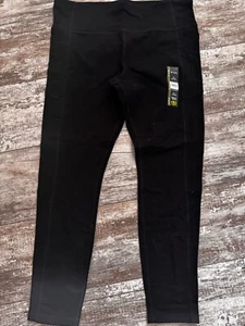 NWT Athletic Works Moisture Wicking Cotton Leggings Sz Xl (16-18) - Picture 1 of 3