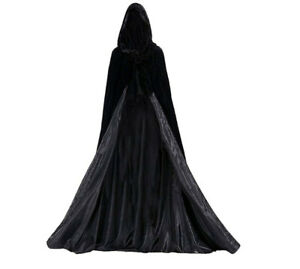 Men's and women's Halloween role playing hooded cloak Long style cape 