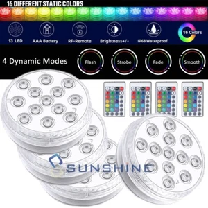 Luces sumergible para piscina luces RGB cambian de color con remote dinámicos - Picture 1 of 14
