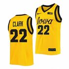 Caitlin Clark #22 Iowa Hawkeyes MEN Stitched Jersey Yellow