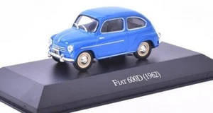 Atlas IXO Fiat 600D Fifito 1962 Blue 1:43 Scale 4 Inch US IMPORT DUTIES PAID - Picture 1 of 5