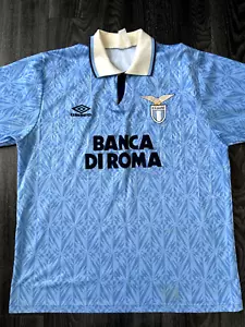 Original Authentic Umbro SS Lazio 1992/1993 Home Shirt Large Mens - Picture 1 of 15