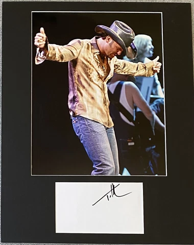 Tim McGraw Signed In Person 11x14 Matted Autograph & Photo - Authentic Cover