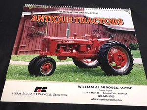 2006 Vintage American Tractor 16 Month Calendar Farm Bureau Financial Services - Picture 1 of 4