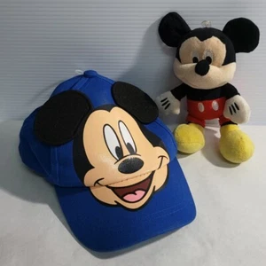 Mickey Mouse Baseball Cap Cartoon Character Blue Toddler Kid Plus Small Mickey - Picture 1 of 11