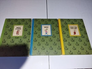 The Wonderful Worlds Of Walt Disney. 1965 3 books America Nature Other lands - Picture 1 of 24