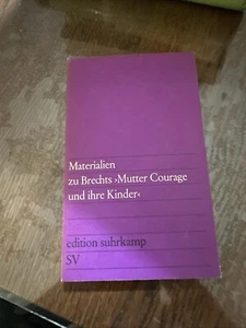 Materialien zu Brechts Mutter Courage und ihre Kinder Gebrauchtes Taschenbuch - Bild 1 von 2