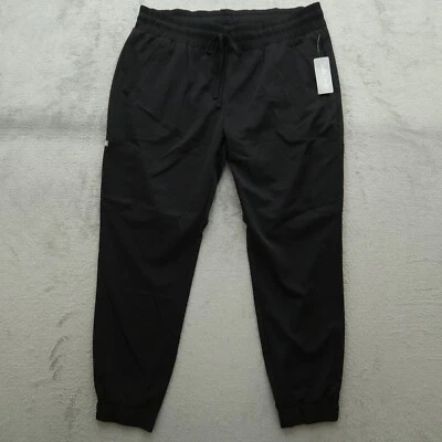 Calcinha Soulful Scrubs feminina tamanho extra grande XL preta mistura de elastano de poliéster - Imagem 1 de 4