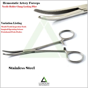 Abrazadera dental fórceps instrumentos médicos quirúrgicos tijeras bloqueo pinzas kit de herramientas - Imagen 1 de 11