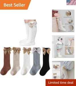 Charming Lace Ruffled Knee High Socks for Toddlers - Color Variety - Picture 1 of 8