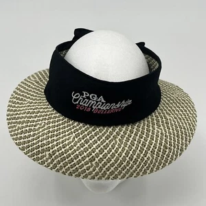 Bellerive 2018 PGA Championship Visor - Womens M/L Kate Lord Straw Sun Cap EUC - Picture 1 of 13