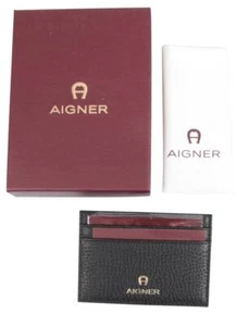 Estuche para tarjetas Aigner tarjetas de crédito estuche para tarjetas de visita IVY BLACK - Imagen 1 de 4