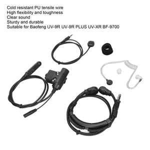 7 1 Mm Teleskop-Hörer Mit Fingermikrofon Für Das Throat-Headset U94 PTT-Rad URS - Zdjęcie 1 z 22