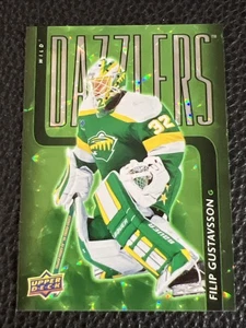 2025-26 Upper Deck Dazzlers Green #DZ-48 Filip Gustavsson - Bild 1 von 2