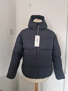 Hollister Mens Faux FurLined Puffer Jacket. New With Tags. Large.Black. RRP £99  - Picture 1 of 11