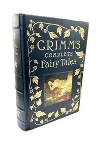 Grimm's Complete Fairy Tales Barnes & Noble 1993 Edition Leather Hardcover VTG - Picture 1 of 12