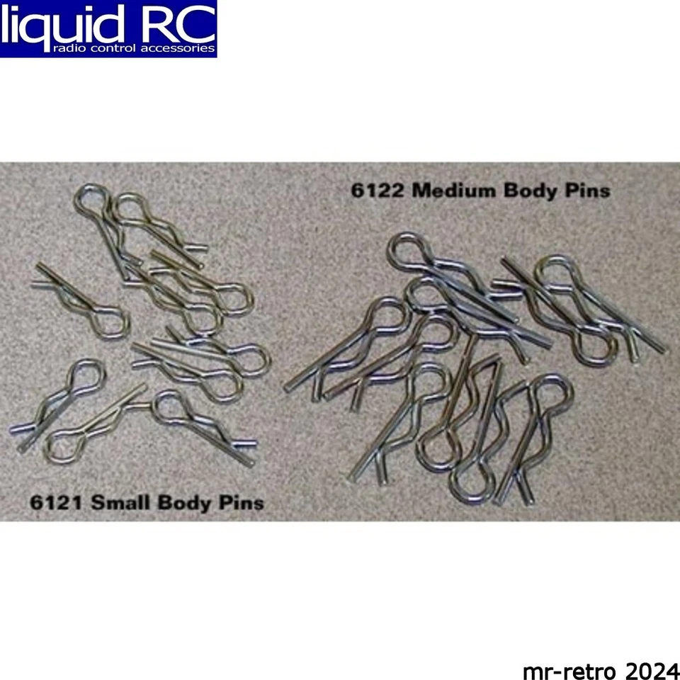 HPI 6121 Black Body Clips 16mm long 1.0mm wire (20) - Image 1 of 1