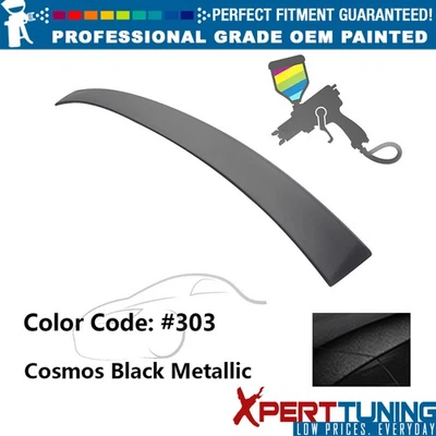 Fits 92-98 E36 Sedan AC Style Roof Spoiler Painted #303 Cosmos Black Metallic Foto 1 de 4