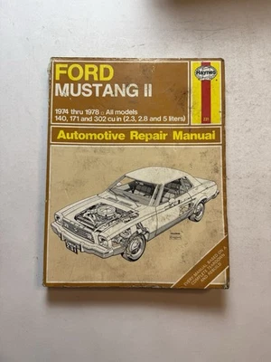 Ford Mustang 1974-1978 Shop Service Repair Manual Wiring Diagrams Engine Body AC - Image 1 of 4