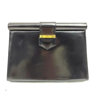 Bolso Clutch Yves Saint Laurent Cuero Negro 2338518 SIN TARIFA - Imagen 1 de 10