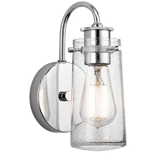 Kichler 45457 Chrome Braelyn Single Light 9-1/2"H Wall Sconce - Picture 1 of 12
