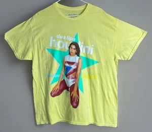 Dua Lipa Houdini Yellow Shirt New without Tags Forever 21 Size M/L - Picture 1 of 4
