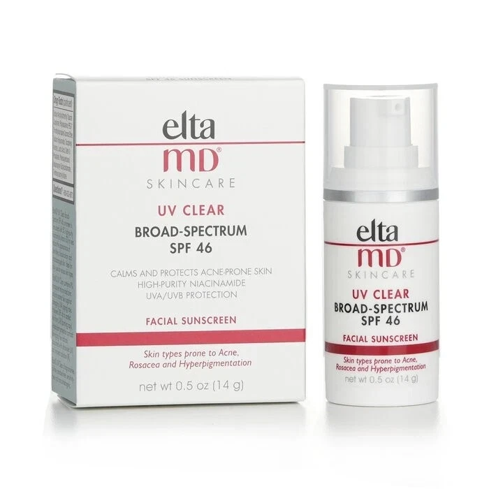 Elta MD UV Clear Broad Spectrum SPF 46 Facial Suncreen 14g 0.5oz EXP 11/2027 NEW - Image 1 of 1