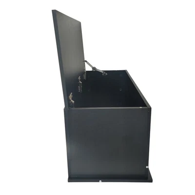 Универсальный сундук для хранения в спальне антикварная черная скамья с просторным местом для хранения - Изображение 1 из 4