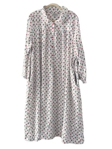 Camisón largo pequeño de franela floral Lanz Of Salzburg para mujer talla XL abuela núcleo - Imagen 1 de 12