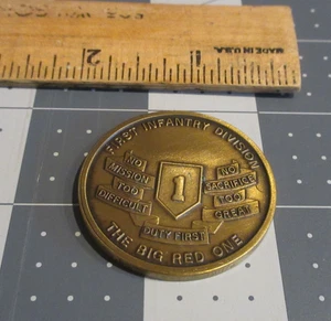 US Army 1st Infantry Headquarters Command Challenge Coin - Bild 1 von 2