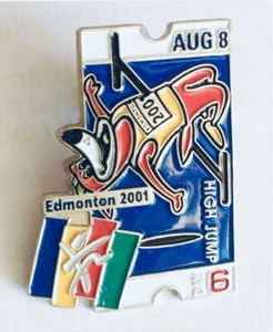 Edmonton 2001 World Atheltic Championships High Jump Pin Badge Rare Vintage (F3) - Bild 1 von 2