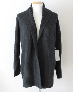 Joie Women's Open Front Sweater Cardigan W/ Pockets Charcoal Gray Size S NEW NWT - Picture 1 of 4