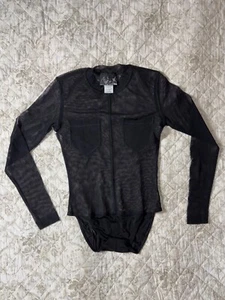 VTG Plein Sud women’s one piece black mesh Made in France size L - Picture 1 of 11