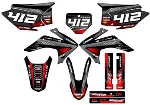 2015-2020 CRF 230 F SURGE Black Senge Graphics Kit Compatible with Honda - Picture 1 of 10