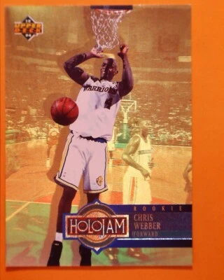 1994 UPPER DECK HOLOGRAM H28 CHRIS WEBBER GOLDEN STATE WARRIORS - Image 1 of 2