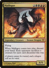 Malfegor Conflux HEAVILY PLD Black Red Mythic Rare MAGIC GATHERING CARD ABUGames