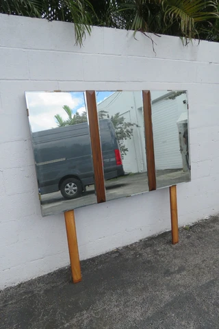 Nurre Mid Century Modern Large Vanity Dresser Bathroom Wall Mirror 2967 Cover