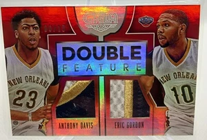 2015-16 Gala Double Features Prime Ruby- Anthony Davis, Gordon /10 Pelicans Rare - Picture 1 of 2