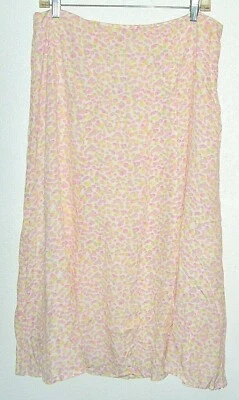 Christopher & Banks Women's NWT size 14 white multi color print midi skirt  - Image 1 of 4