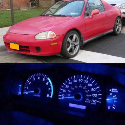 Blue Gauge Cluster + Climate Control led kit for Honda Civic del sol 1993-1997 - Image 1 of 4