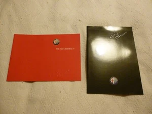 ALFA ROMEO 75 CAR SALES BROCHURES X 2 EXCELLENT UK ITEMS GLOSS COVERS - Picture 1 of 11