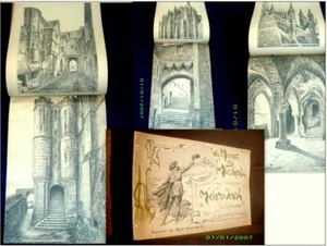 Le MONT SAINT MICHEL gravure MEROVAK (= Robuchon) Abbaye Eglise Normandie 1900 ! - Picture 1 of 1