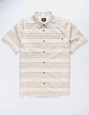O'NEILL Boy's S/S Button Shirt DEXTER - Sand - Large - NWT