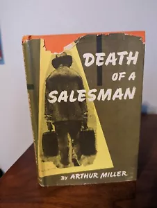 DEATH OF A SALESMAN by Arthur Miller, 1949 1st edition, 2nd printing, BOTM, DJ - Picture 1 of 12