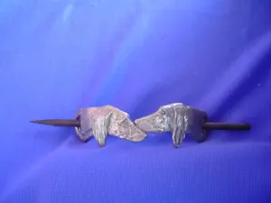 Saluki Zinn Haarschmuck für Menschen von Cindy A. Conter #59D Windhund Arabisch - Bild 1 von 4